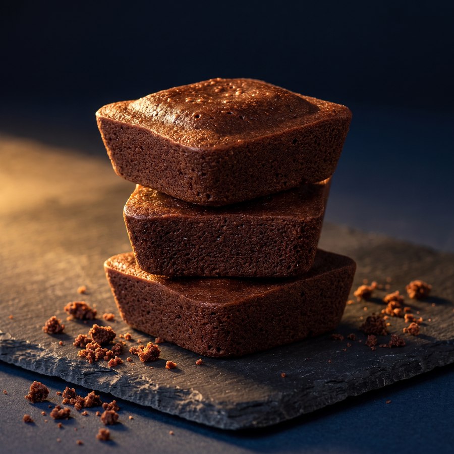 Brownie clásico de melt, fudgy y recién horneado, a domicilio en Medellín