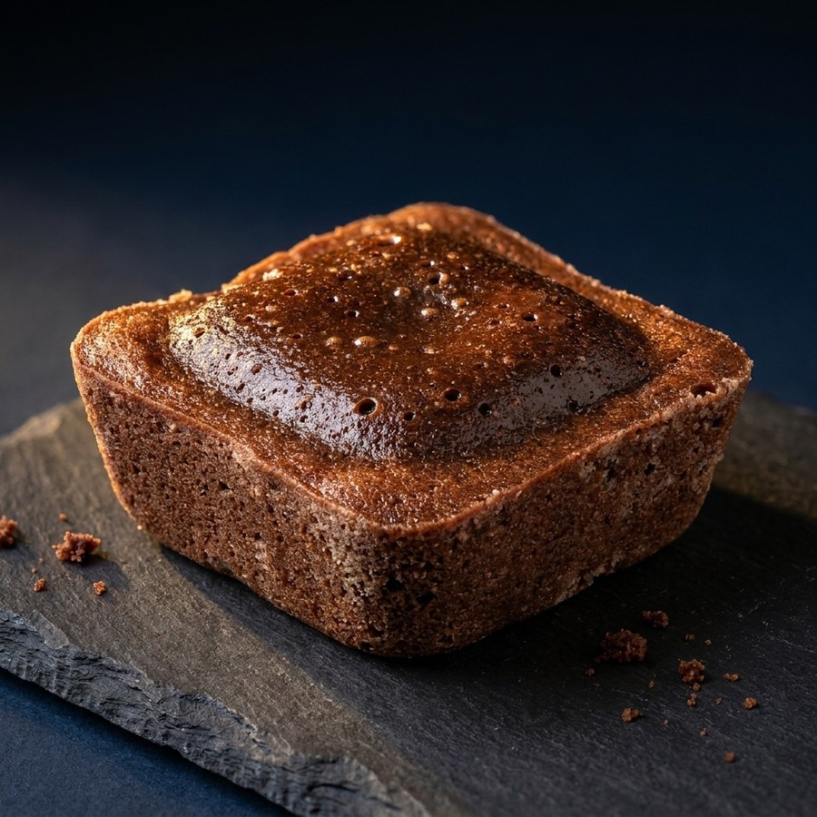 Brownie clásico de melt, fudgy y recién horneado, a domicilio en Medellín
